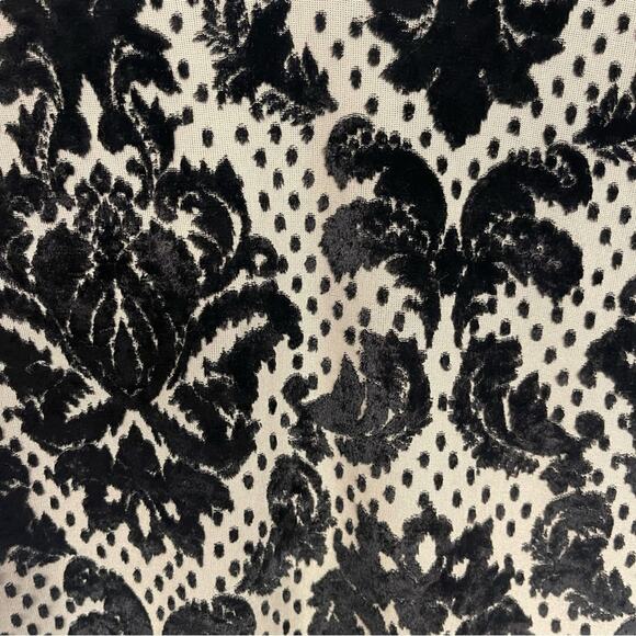 Free People Intimately Fair Maiden Black Velvet Burnout Bodycon Dress Medium - Picture 8 of 9